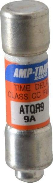 Ferraz Shawmut - 300 VDC, 600 VAC, 9 Amp, Time Delay General Purpose Fuse - Clip Mount, 1-1/2" OAL, 100 at DC, 200 at AC kA Rating, 13/32" Diam - USA Tool & Supply