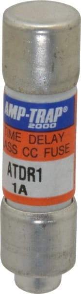 Ferraz Shawmut - 300 VDC, 600 VAC, 1 Amp, Time Delay General Purpose Fuse - Clip Mount, 1-1/2" OAL, 100 at DC, 200 at AC kA Rating, 13/32" Diam - USA Tool & Supply