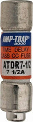 Ferraz Shawmut - 300 VDC, 600 VAC, 7.5 Amp, Time Delay General Purpose Fuse - Clip Mount, 1-1/2" OAL, 100 at DC, 200 at AC kA Rating, 13/32" Diam - USA Tool & Supply