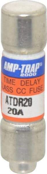 Ferraz Shawmut - 300 VDC, 600 VAC, 20 Amp, Time Delay General Purpose Fuse - Clip Mount, 1-1/2" OAL, 100 at DC, 200 at AC kA Rating, 13/32" Diam - USA Tool & Supply