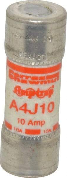 Ferraz Shawmut - 300 VDC, 600 VAC, 10 Amp, Fast-Acting General Purpose Fuse - Clip Mount, 2-1/4" OAL, 100 at DC, 200 at AC kA Rating, 13/16" Diam - USA Tool & Supply