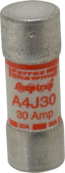 Ferraz Shawmut - 300 VDC, 600 VAC, 30 Amp, Fast-Acting General Purpose Fuse - Clip Mount, 2-1/4" OAL, 100 at DC, 200 at AC kA Rating, 13/16" Diam - USA Tool & Supply