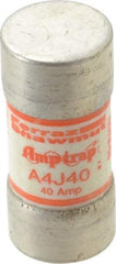 Ferraz Shawmut - 300 VDC, 600 VAC, 40 Amp, Fast-Acting General Purpose Fuse - Clip Mount, 2-3/8" OAL, 100 at DC, 200 at AC kA Rating, 1-1/16" Diam - USA Tool & Supply