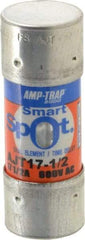 Ferraz Shawmut - 500 VDC, 600 VAC, 17.5 Amp, Time Delay General Purpose Fuse - Clip Mount, 2-1/4" OAL, 100 at DC, 200 at AC, 300 (Self-Certified) kA Rating, 13/16" Diam - USA Tool & Supply