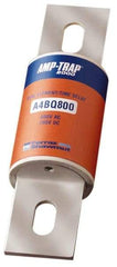 Ferraz Shawmut - 500 VDC, 600 VAC, 800 Amp, Time Delay General Purpose Fuse - Bolt-on Mount, 10-3/4" OAL, 100 at DC, 200 at AC, 300 (Self-Certified) kA Rating, 2-1/2" Diam - USA Tool & Supply