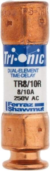 Ferraz Shawmut - 250 VAC/VDC, 0.8 Amp, Time Delay General Purpose Fuse - Clip Mount, 50.8mm OAL, 20 at DC, 200 at AC kA Rating, 9/16" Diam - USA Tool & Supply