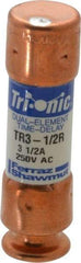 Ferraz Shawmut - 160 VDC, 250 VAC, 3.5 Amp, Time Delay General Purpose Fuse - Clip Mount, 50.8mm OAL, 20 at DC, 200 at AC kA Rating, 9/16" Diam - USA Tool & Supply