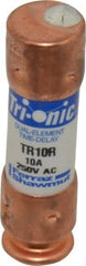 Ferraz Shawmut - 160 VDC, 250 VAC, 10 Amp, Time Delay General Purpose Fuse - Clip Mount, 50.8mm OAL, 20 at DC, 200 at AC kA Rating, 9/16" Diam - USA Tool & Supply