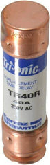Ferraz Shawmut - 250 VAC/VDC, 40 Amp, Time Delay General Purpose Fuse - Clip Mount, 76.2mm OAL, 20 at DC, 200 at AC kA Rating, 13/16" Diam - USA Tool & Supply