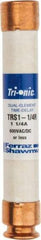 Ferraz Shawmut - 600 VAC/VDC, 1.25 Amp, Time Delay General Purpose Fuse - Clip Mount, 127mm OAL, 20 at DC, 200 at AC kA Rating, 13/16" Diam - USA Tool & Supply