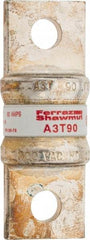 Ferraz Shawmut - 160 VDC, 300 VAC, 90 Amp, Fast-Acting General Purpose Fuse - Bolt-on Mount, 2-5/32" OAL, 200 at AC, 50 at DC kA Rating, 13/16" Diam - USA Tool & Supply