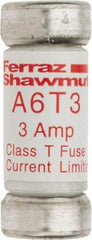 Ferraz Shawmut - 300 VDC, 600 VAC, 3 Amp, Fast-Acting General Purpose Fuse - Clip Mount, 1-1/2" OAL, 100 at DC, 200 at AC kA Rating, 9/16" Diam - USA Tool & Supply