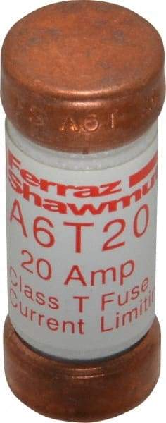 Ferraz Shawmut - 300 VDC, 600 VAC, 20 Amp, Fast-Acting General Purpose Fuse - Clip Mount, 1-1/2" OAL, 100 at DC, 200 at AC kA Rating, 9/16" Diam - USA Tool & Supply