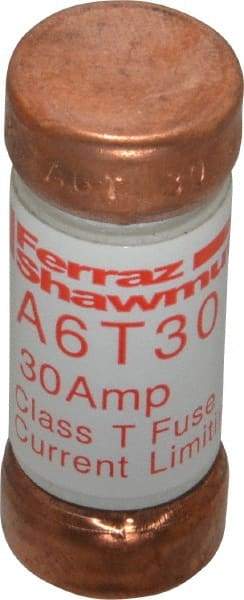 Ferraz Shawmut - 300 VDC, 600 VAC, 30 Amp, Fast-Acting General Purpose Fuse - Clip Mount, 1-1/2" OAL, 100 at DC, 200 at AC kA Rating, 9/16" Diam - USA Tool & Supply