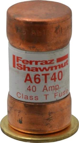 Ferraz Shawmut - 300 VDC, 600 VAC, 40 Amp, Fast-Acting General Purpose Fuse - Clip Mount, 1-9/16" OAL, 100 at DC, 200 at AC kA Rating, 13/16" Diam - USA Tool & Supply