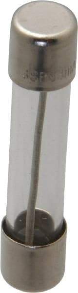 Ferraz Shawmut - 250 VAC, 0.06 Amp, Time Delay Miniature Glass Fuse - Clip Mount, 1-1/4" OAL, 1/4" Diam - USA Tool & Supply