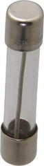 Ferraz Shawmut - 250 VAC, 0.06 Amp, Time Delay Miniature Glass Fuse - Clip Mount, 1-1/4" OAL, 1/4" Diam - USA Tool & Supply