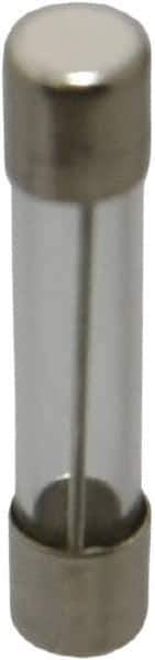 Ferraz Shawmut - 250 VAC, 0.25 Amp, Time Delay Miniature Glass Fuse - Clip Mount, 1-1/4" OAL, 1/4" Diam - USA Tool & Supply