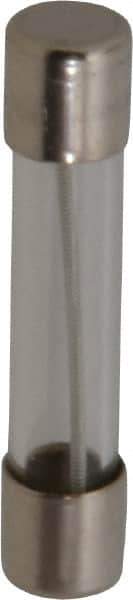 Ferraz Shawmut - 250 VAC, 0.8 Amp, Time Delay Miniature Glass Fuse - Clip Mount, 1-1/4" OAL, 1/4" Diam - USA Tool & Supply