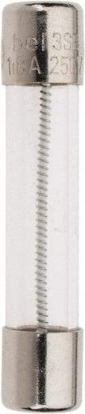 Ferraz Shawmut - 250 VAC, 1.8 Amp, Time Delay Miniature Glass Fuse - Clip Mount, 1-1/4" OAL, 1/4" Diam - USA Tool & Supply
