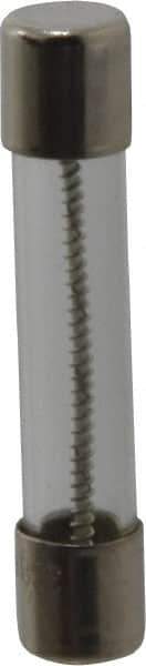 Ferraz Shawmut - 250 VAC, 6 Amp, Time Delay Miniature Glass Fuse - Clip Mount, 1-1/4" OAL, 1/4" Diam - USA Tool & Supply