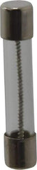 Ferraz Shawmut - 250 VAC, 6 Amp, Time Delay Miniature Glass Fuse - Clip Mount, 1-1/4" OAL, 1/4" Diam - USA Tool & Supply