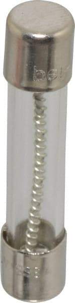 Ferraz Shawmut - 250 VAC, 7 Amp, Time Delay Miniature Glass Fuse - Clip Mount, 1-1/4" OAL, 1/4" Diam - USA Tool & Supply