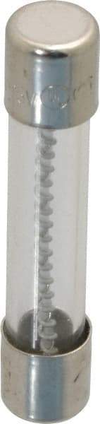 Ferraz Shawmut - 125 VAC, 10 Amp, Time Delay Miniature Glass Fuse - Clip Mount, 1-1/4" OAL, 10 at AC kA Rating, 1/4" Diam - USA Tool & Supply
