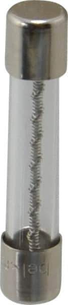 Ferraz Shawmut - 125 VAC, 12 Amp, Time Delay Miniature Glass Fuse - Clip Mount, 1-1/4" OAL, 10 at AC kA Rating, 1/4" Diam - USA Tool & Supply