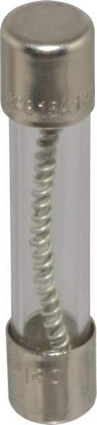 Ferraz Shawmut - 125 VAC, 15 Amp, Time Delay Miniature Glass Fuse - Clip Mount, 1-1/4" OAL, 10 at AC kA Rating, 1/4" Diam - USA Tool & Supply