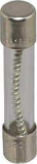 Ferraz Shawmut - 125 VAC, 15 Amp, Time Delay Miniature Glass Fuse - Clip Mount, 1-1/4" OAL, 10 at AC kA Rating, 1/4" Diam - USA Tool & Supply