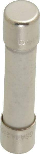 Ferraz Shawmut - 250 VAC, 1 Amp, Time Delay Miniature Ceramic Fuse - Clip Mount, 1-1/4" OAL, 1/4" Diam - USA Tool & Supply