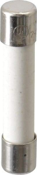 Ferraz Shawmut - 250 VAC, 2.25 Amp, Time Delay Miniature Ceramic Fuse - Clip Mount, 1-1/4" OAL, 1/4" Diam - USA Tool & Supply