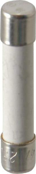 Ferraz Shawmut - 250 VAC, 4 Amp, Time Delay Miniature Ceramic Fuse - Clip Mount, 1-1/4" OAL, 1/4" Diam - USA Tool & Supply