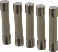 Ferraz Shawmut - 250 VAC, 10 Amp, Time Delay Miniature Ceramic Fuse - Clip Mount, 1-1/4" OAL, 1/4" Diam - USA Tool & Supply