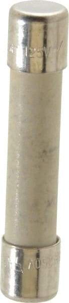 Ferraz Shawmut - 250 VAC, 15 Amp, Time Delay Miniature Ceramic Fuse - Clip Mount, 1-1/4" OAL, 1/4" Diam - USA Tool & Supply