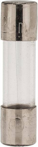 Ferraz Shawmut - 250 VAC, 0.13 Amp, Fast-Acting Miniature Glass Fuse - Clip Mount, 20mm OAL, 5mm Diam - USA Tool & Supply