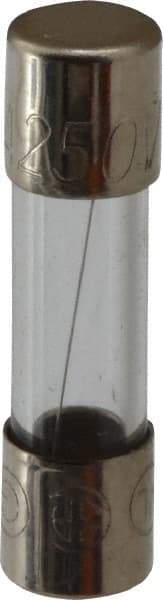 Ferraz Shawmut - 250 VAC, 0.8 Amp, Fast-Acting Miniature Glass Fuse - Clip Mount, 20mm OAL, 5mm Diam - USA Tool & Supply