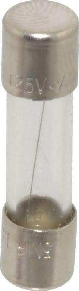 Ferraz Shawmut - 250 VAC, 1.5 Amp, Fast-Acting Miniature Glass Fuse - Clip Mount, 20mm OAL, 5mm Diam - USA Tool & Supply