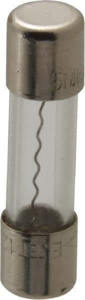 Ferraz Shawmut - 125 VAC, 6 Amp, Fast-Acting Miniature Glass Fuse - Clip Mount, 20mm OAL, 10 at AC kA Rating, 5mm Diam - USA Tool & Supply
