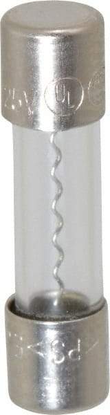 Ferraz Shawmut - 125 VAC, 8 Amp, Fast-Acting Miniature Glass Fuse - Clip Mount, 20mm OAL, 10 at AC kA Rating, 5mm Diam - USA Tool & Supply