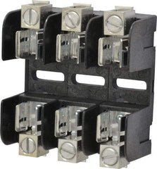 Ferraz Shawmut - 3 Pole, 250 VAC/VDC, 30 Amp, Screw Mount Fuse Block - 3 Inch Long x 3 Inch Wide x 1.38 Inch High Block - USA Tool & Supply