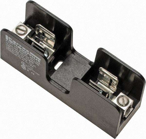 Ferraz Shawmut - 1 Pole, 250 VAC/VDC, 60 Amp, Screw Mount Fuse Block - 3 Inch Long x 1-1/4 Inch Wide x 1.38 Inch High Block - USA Tool & Supply