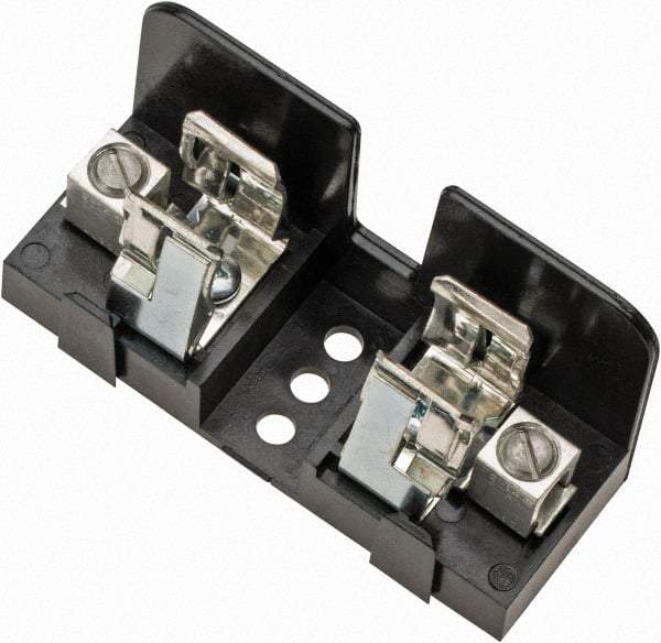 Ferraz Shawmut - 1, 2, 3 Pole, 14 to 2 AWG, 600 VAC/VDC, 60 Amp, Screw Mount Fuse Block - 4 Inch Long x 1-1/2 Inch Wide x 2.21 Inch High Block - USA Tool & Supply