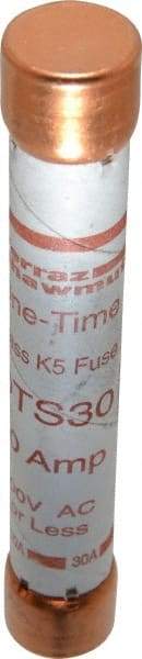 Ferraz Shawmut - 300 VDC, 600 VAC, 30 Amp, Fast-Acting General Purpose Fuse - Clip Mount, 127mm OAL, 20 at DC, 50 at AC kA Rating, 13/16" Diam - USA Tool & Supply