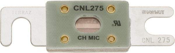 Ferraz Shawmut - 275 Amp Visible Link Flat Forklift & Truck Fuse - 32VAC, 32VDC, 3.18" Long x 0.75" Wide, Littelfuse CNL275, Bussman ANL275, Ferraz Shawmut CNL275 - USA Tool & Supply