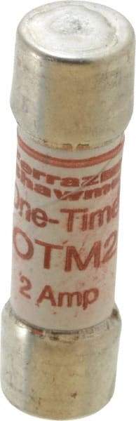 Ferraz Shawmut - 250 VAC, 2 Amp, Fast-Acting General Purpose Fuse - Clip Mount, 1-1/2" OAL, 10 at AC kA Rating, 13/32" Diam - USA Tool & Supply