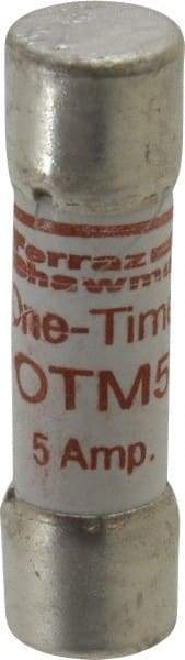Ferraz Shawmut - 250 VAC, 5 Amp, Fast-Acting General Purpose Fuse - Clip Mount, 1-1/2" OAL, 10 at AC kA Rating, 13/32" Diam - USA Tool & Supply