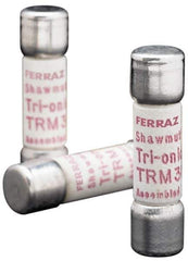 Ferraz Shawmut - 250 VAC, 0.4 Amp, Time Delay General Purpose Fuse - Clip Mount, 1-1/2" OAL, 10 at AC kA Rating, 13/32" Diam - USA Tool & Supply