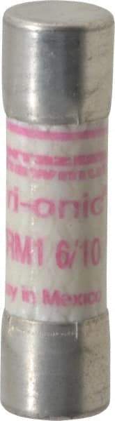 Ferraz Shawmut - 250 VAC, 1.6 Amp, Time Delay General Purpose Fuse - Clip Mount, 1-1/2" OAL, 10 at AC kA Rating, 13/32" Diam - USA Tool & Supply